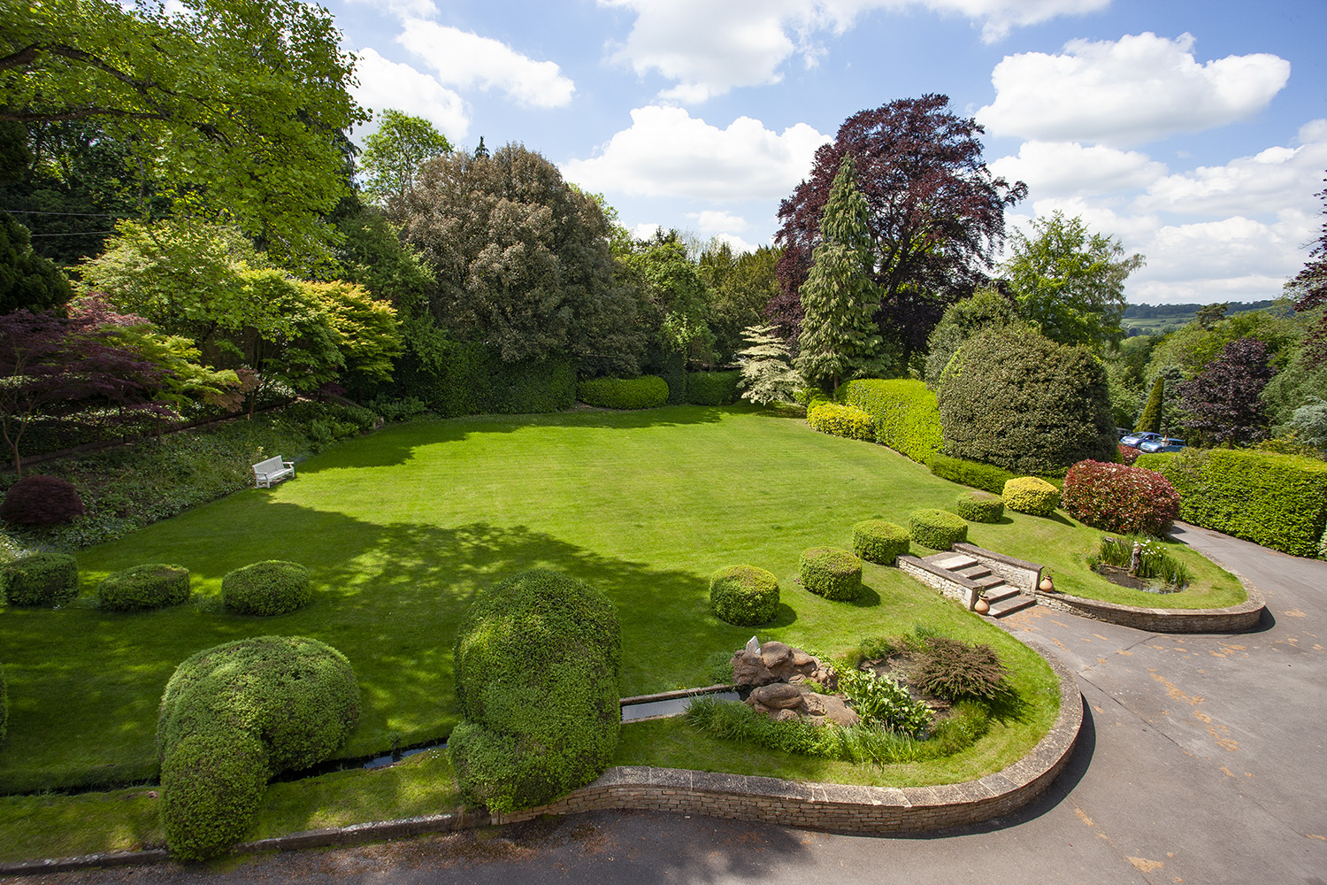 Box House Front garden from 2nd floor